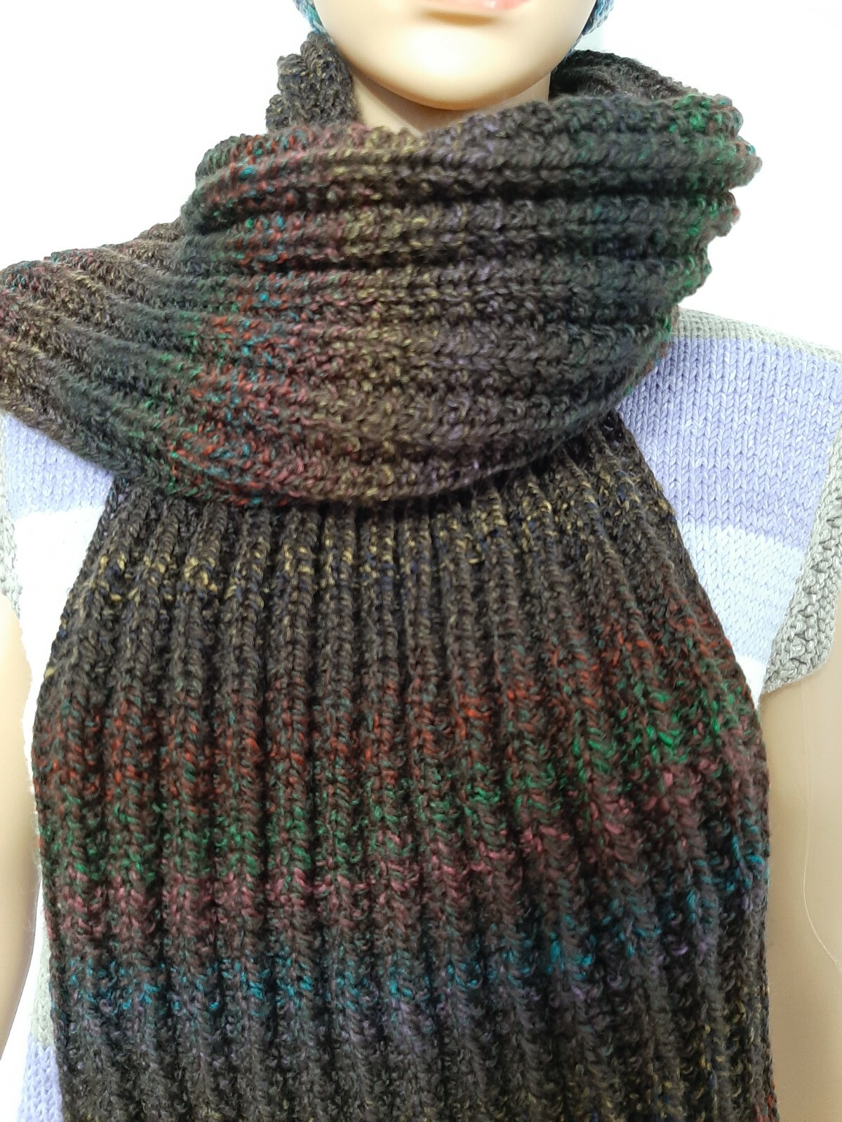 Beautiful Handmade Scarf Multicolor Unisex, Men, Women 100% Acryl