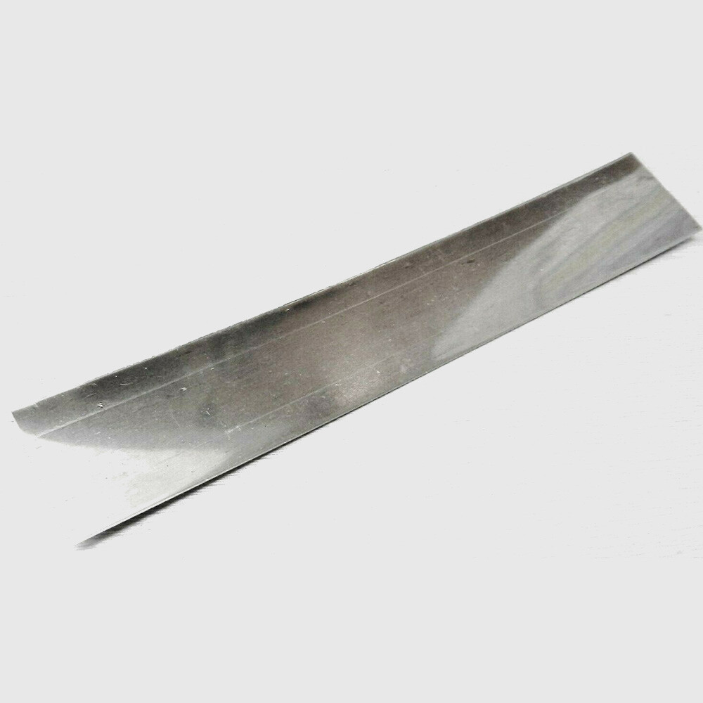 Pure Nickel Plate Anode 999 Bright Electroplating Sheet 1" x 6" x 0.03"