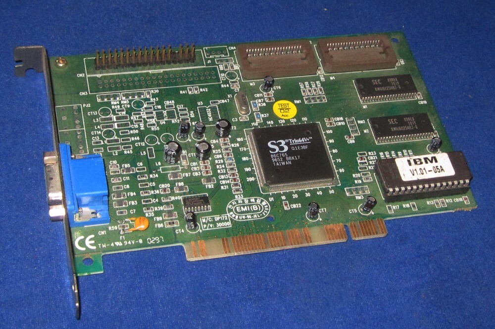IBM FRU 60H8386 IBM S3 Trio V64+Video Adapter 1MB