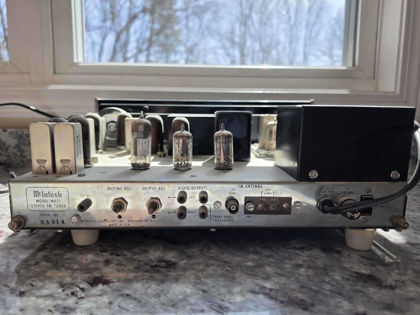 McIntosh MR71 Vintage Tube Stereo FM Tuner Classic Audio Component