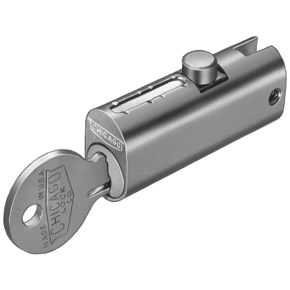 COMPX CHICAGO C5001LP-KD File Cabinet Locks,Silver 5AHE6