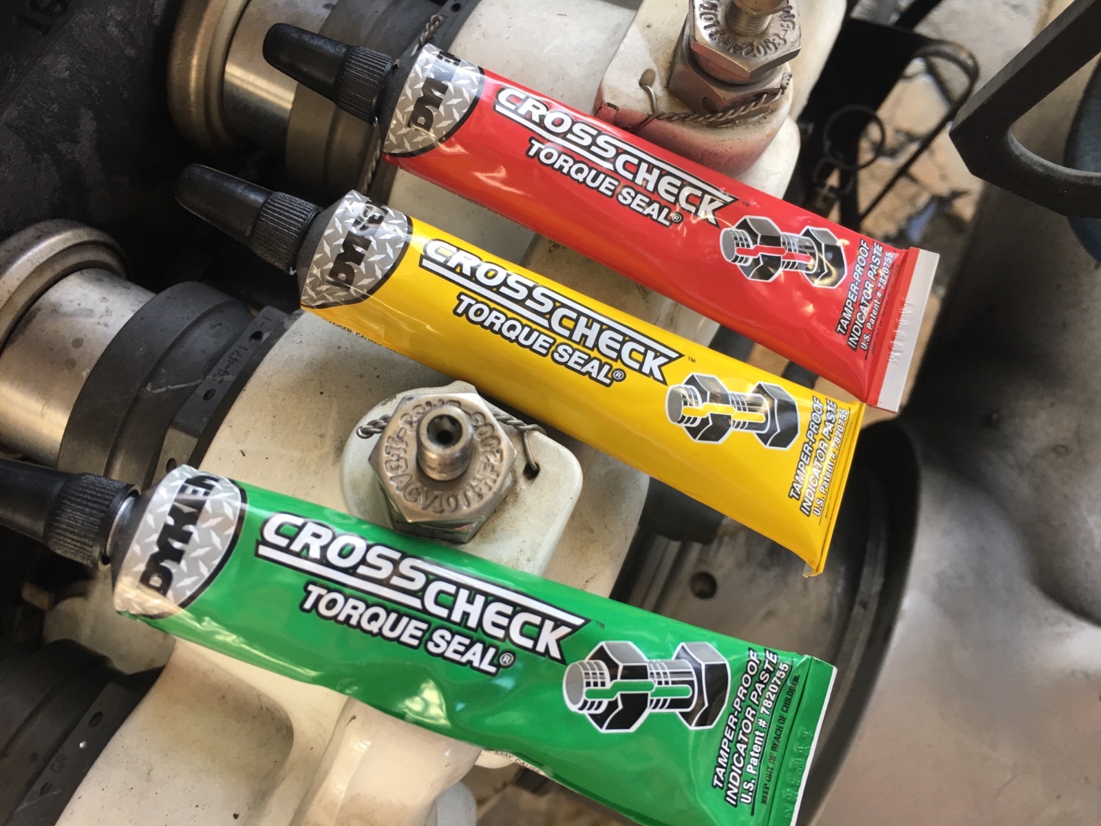 DYKEM CROSS CHECK TORQUE SEAL 3 Pack RED, YELLOW, GREEN Indication Paste w/certs