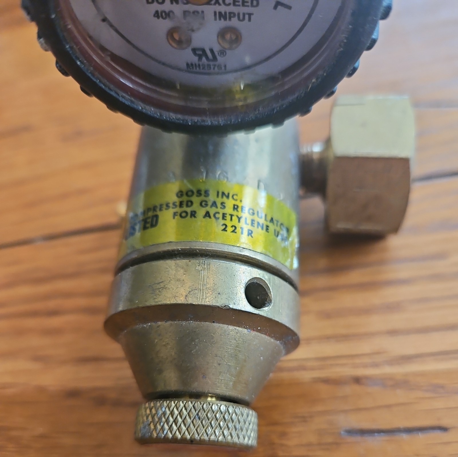 Goss Acetylene Regulator