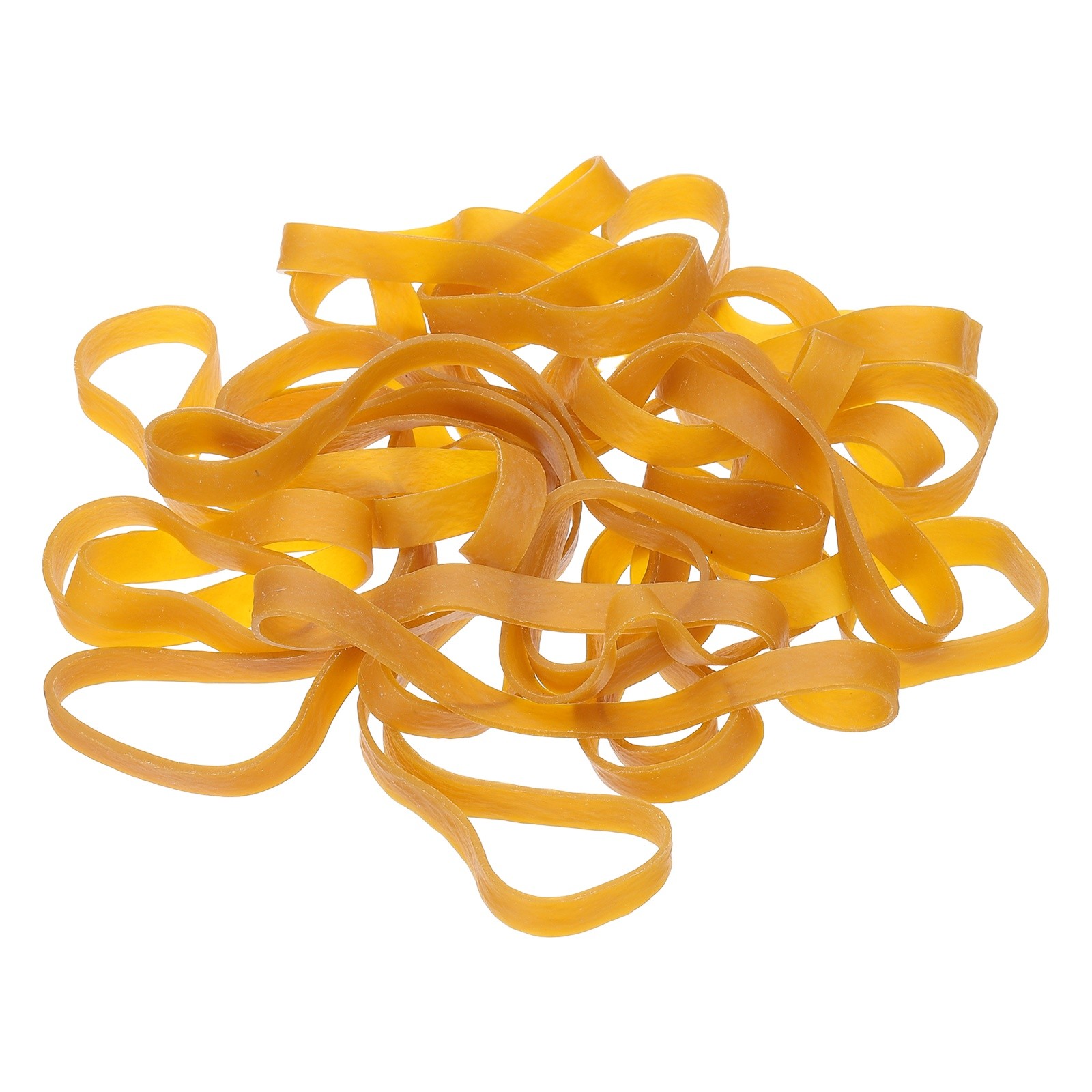 88Pcs Rubber Bands, 6.3x0.39 Inch Elastic Bands for Office Supplies, Yellow