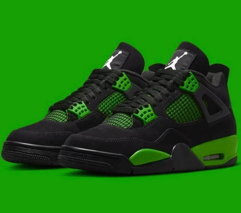 Jordan 4 'Green Thunder' Men's Size US 7-12