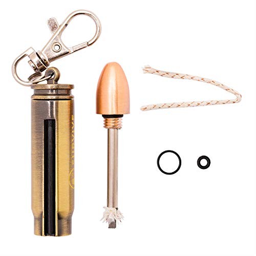 Permanent Match Bullet Metal Keychain Fire Starter Lighter | Quick Clip