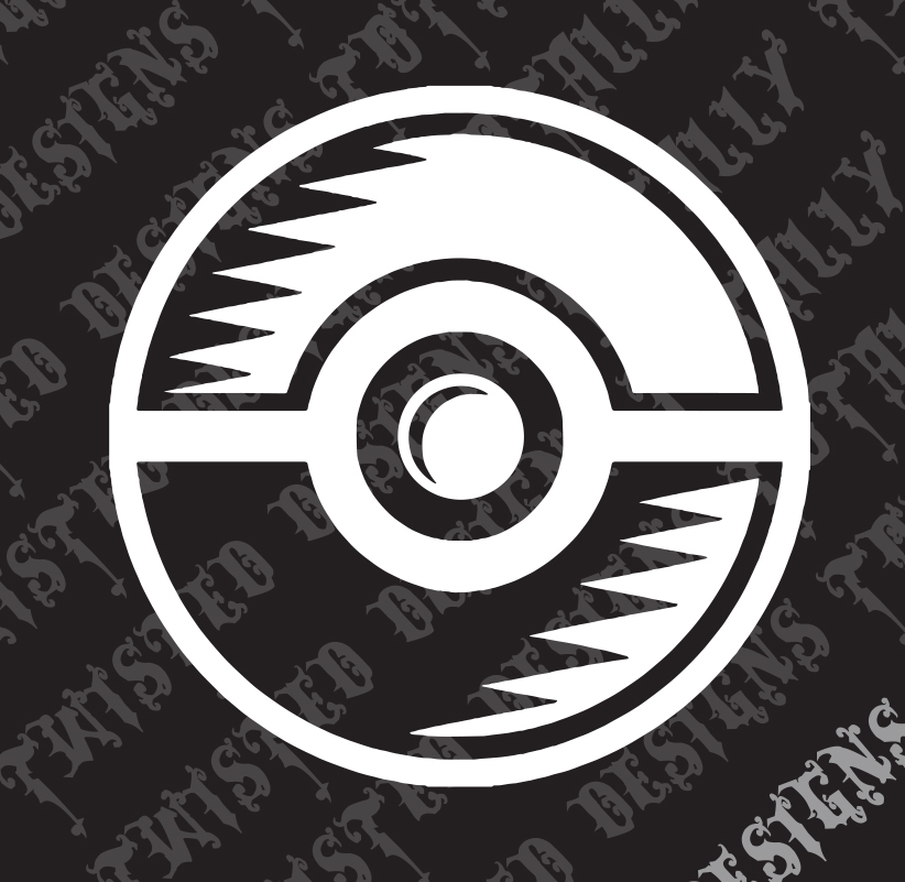 Poke Ball car truck vinyl decal sticker cool Pokemon pokeball pikachu