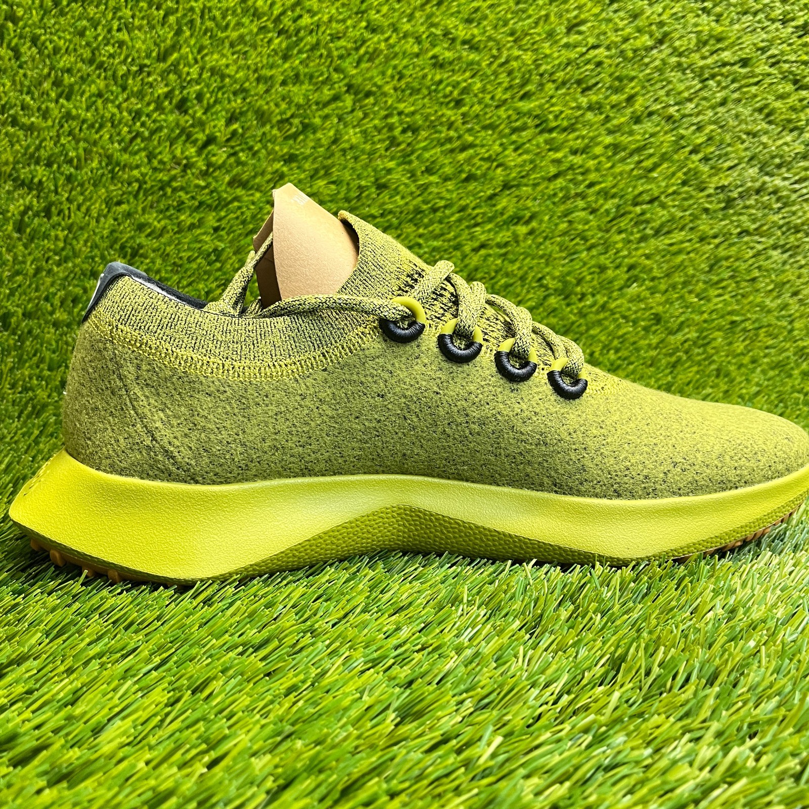 Allbirds Wool Dasher 2 Mizzles Mens Size 12.5 Hazy Lime Running Shoes Sneakers