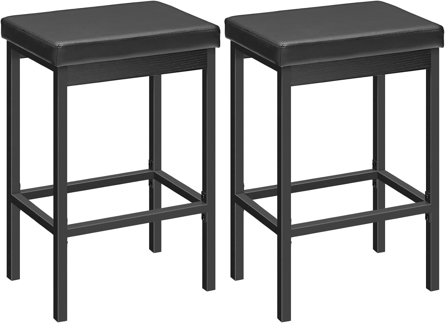 Bar Stools Set of 2 Bar Chairs 24.8-Inch Height Stools Breakfast Bar Stools