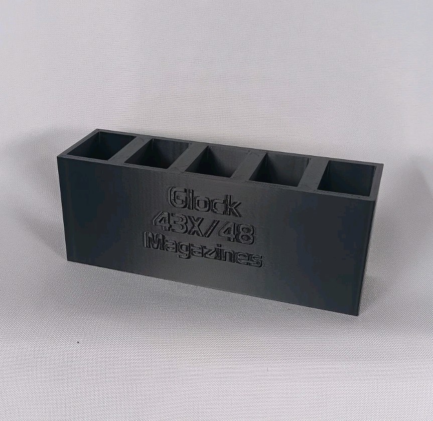 5 Mag Storage Rack For Glock 43X/48 Range Holder Bin
