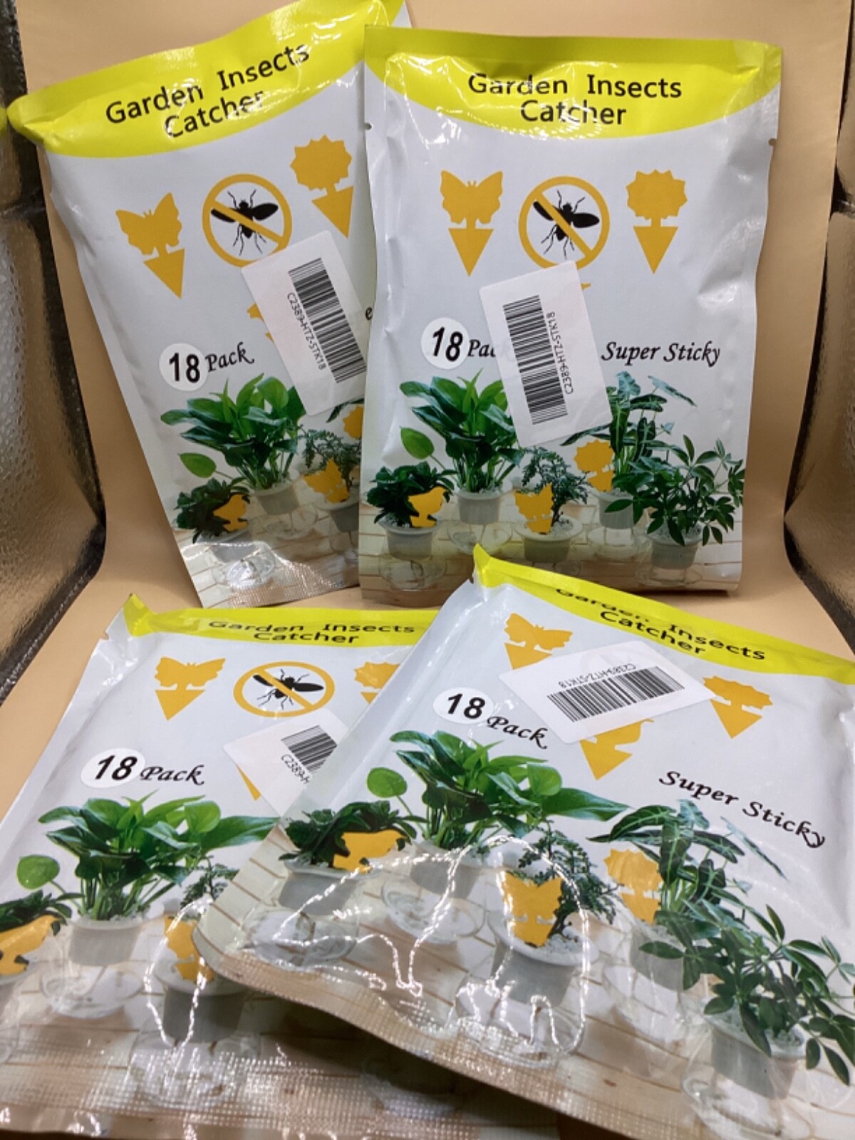 Fruit Flies Sticky Insect Traps Garden insect Catcher - 3 Shapes (72 pieces)