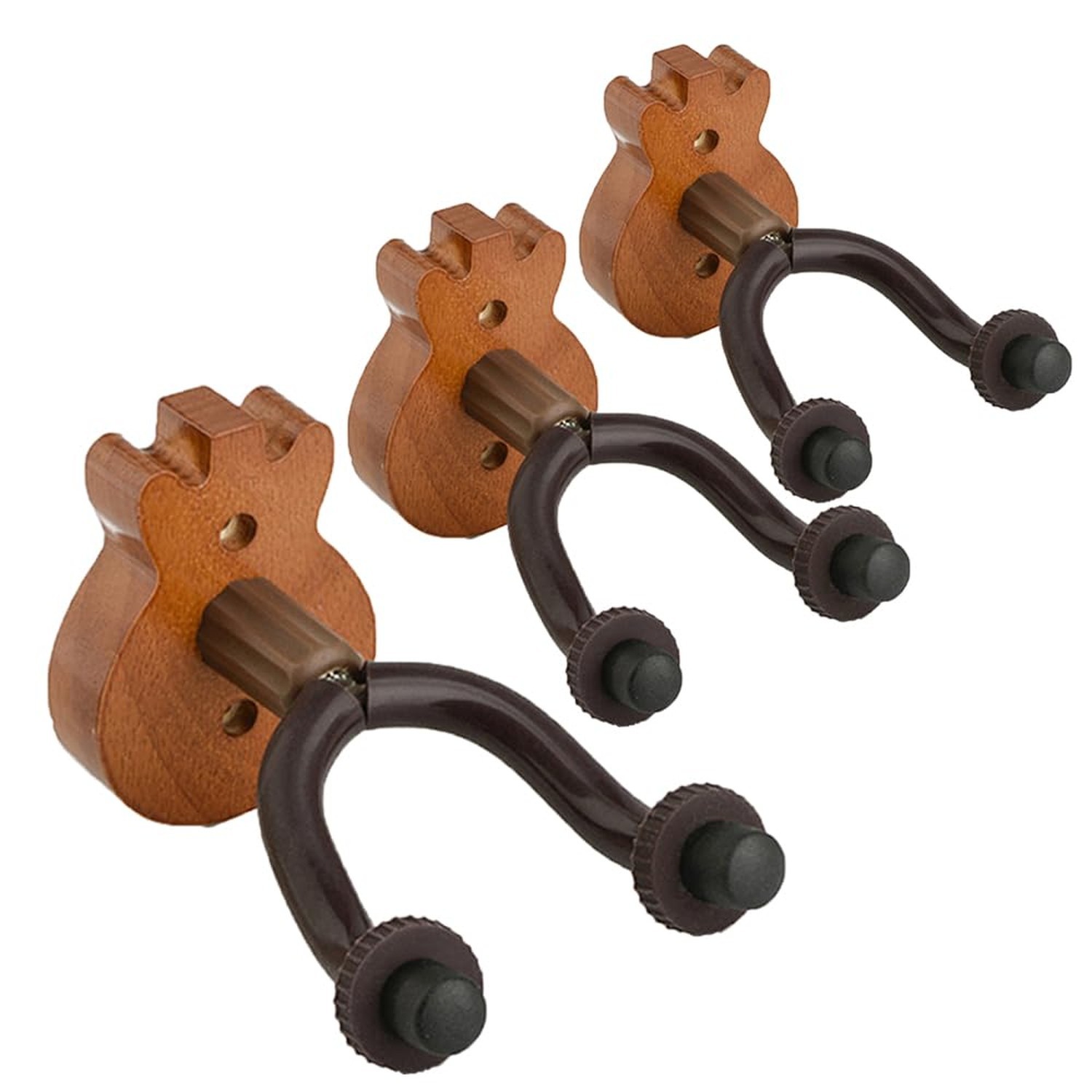 Guitar Wall Mount Solid Wood Base,Non-Slip,Rotating Hook,Easy to Install Suit...