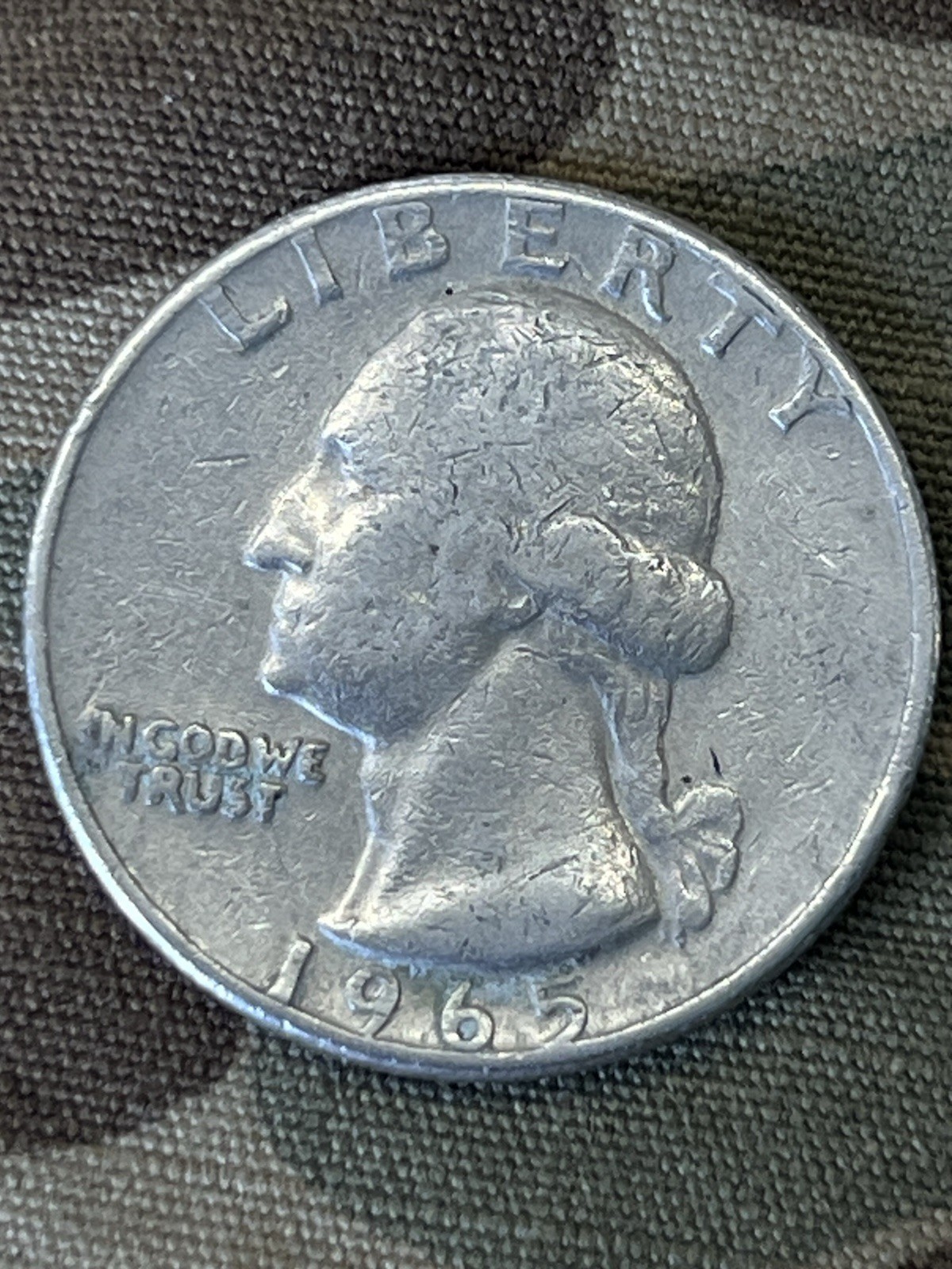 1965 No Mint Mark Quarter