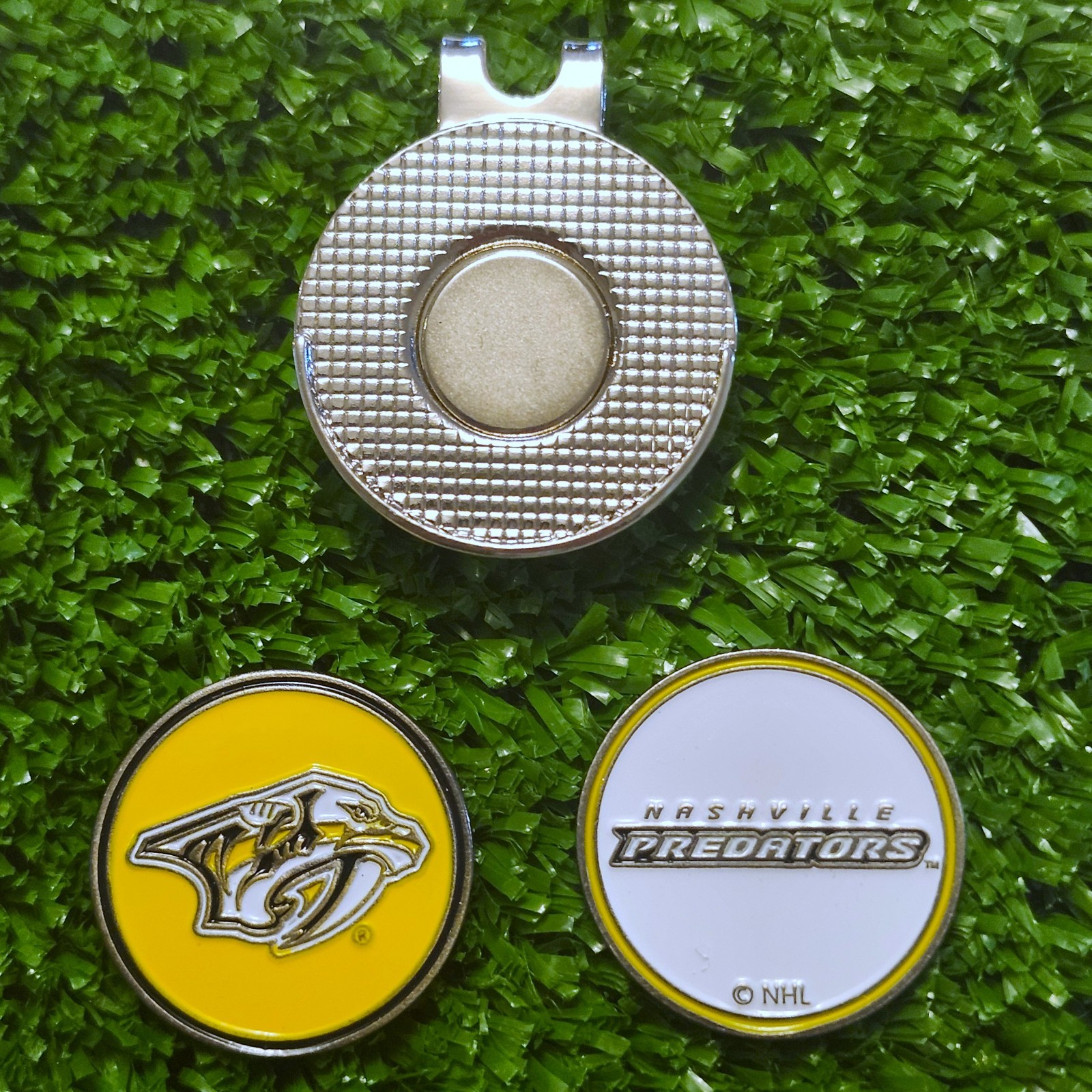 NHL Nashville Predators Golf Ball Marker with Magnetic Hat Clip New