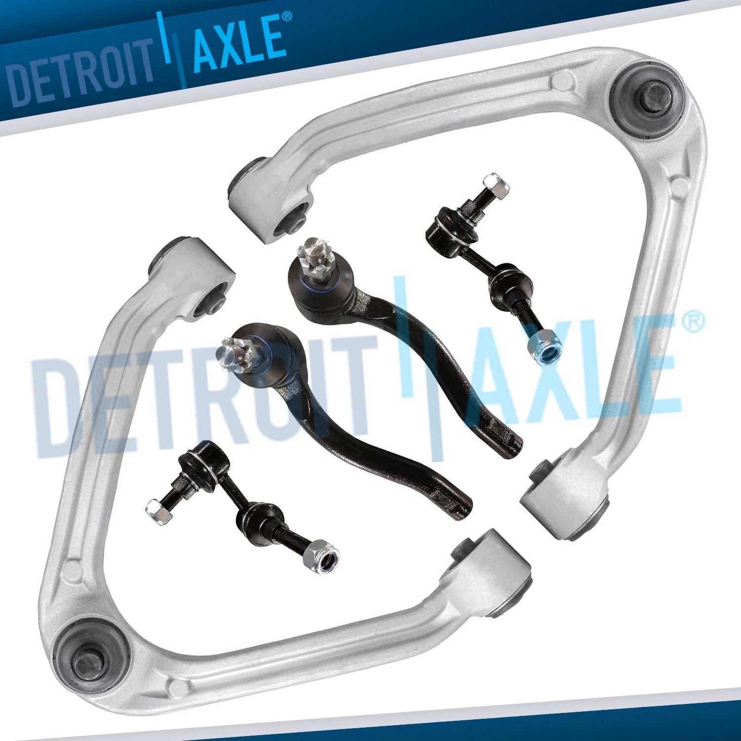 Front Upper Control Arms Ball Joints Outer Tie Rod Sway Bar for Infiniti M35 M45