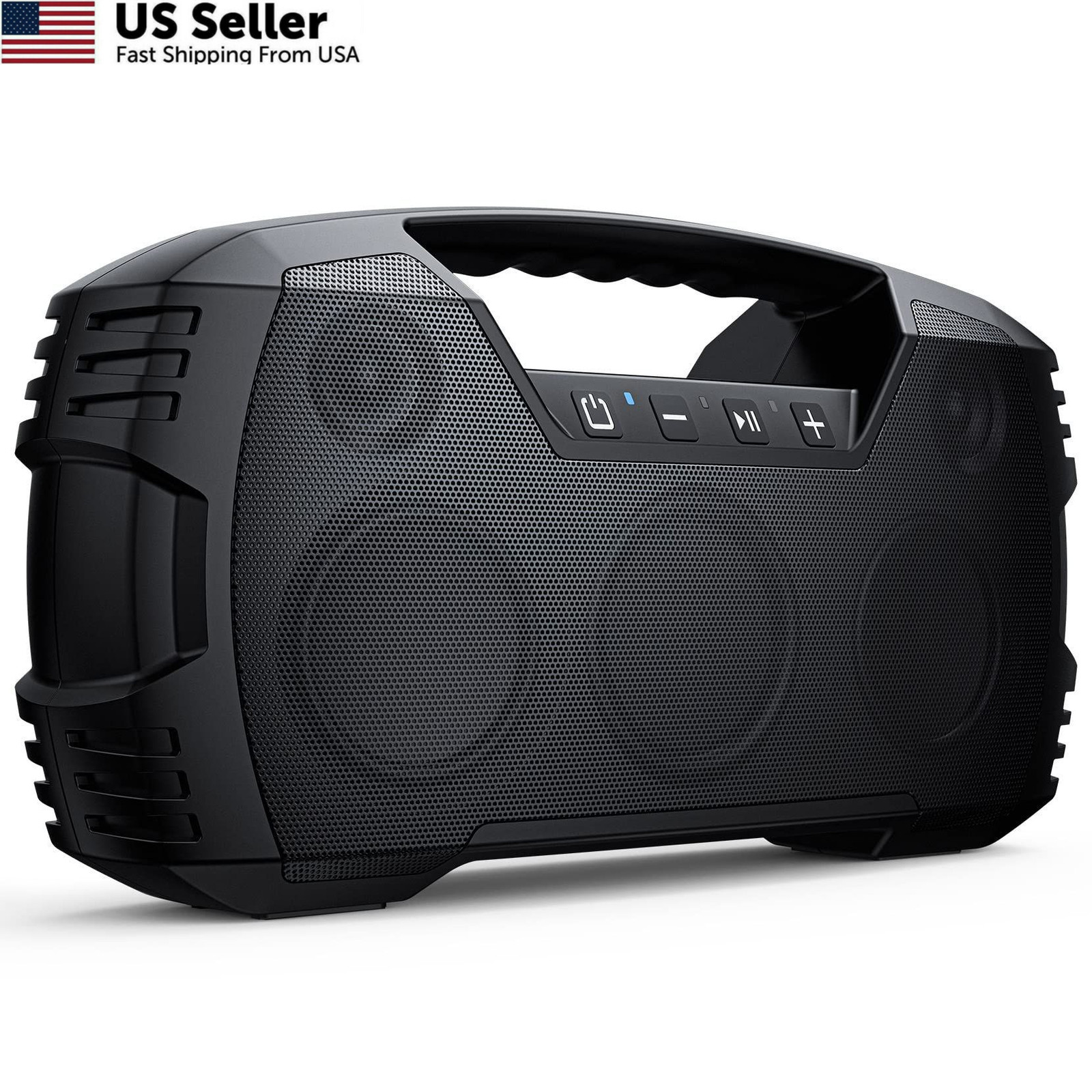 IPX7 Waterproof Outdoor Bluetooth Speaker, Wireless, 90W(Peak), 32H Black