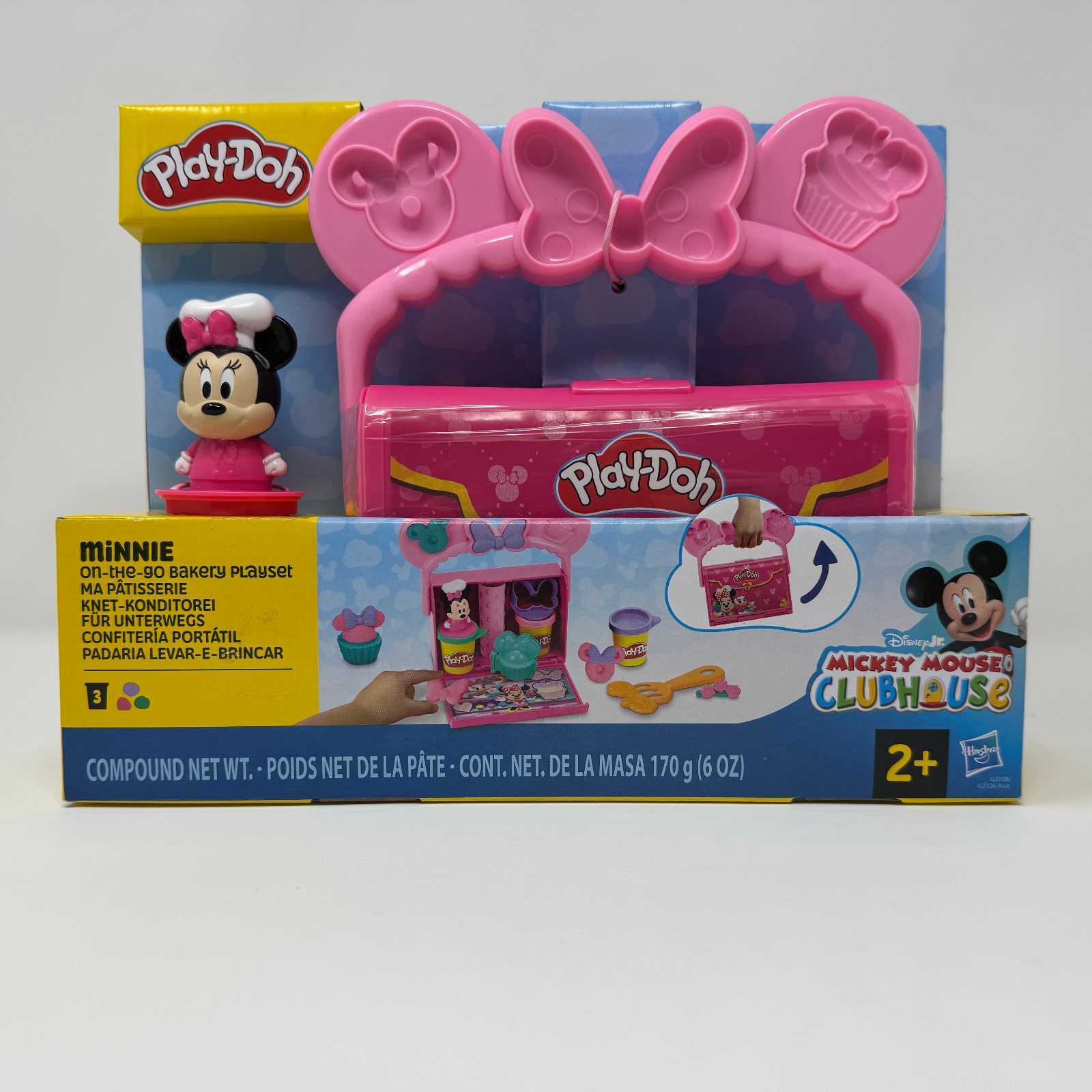 Play-Doh Disney Junior Mickey Mouse Clubhouse Minnie Mouse On-The-Go Bakery Set