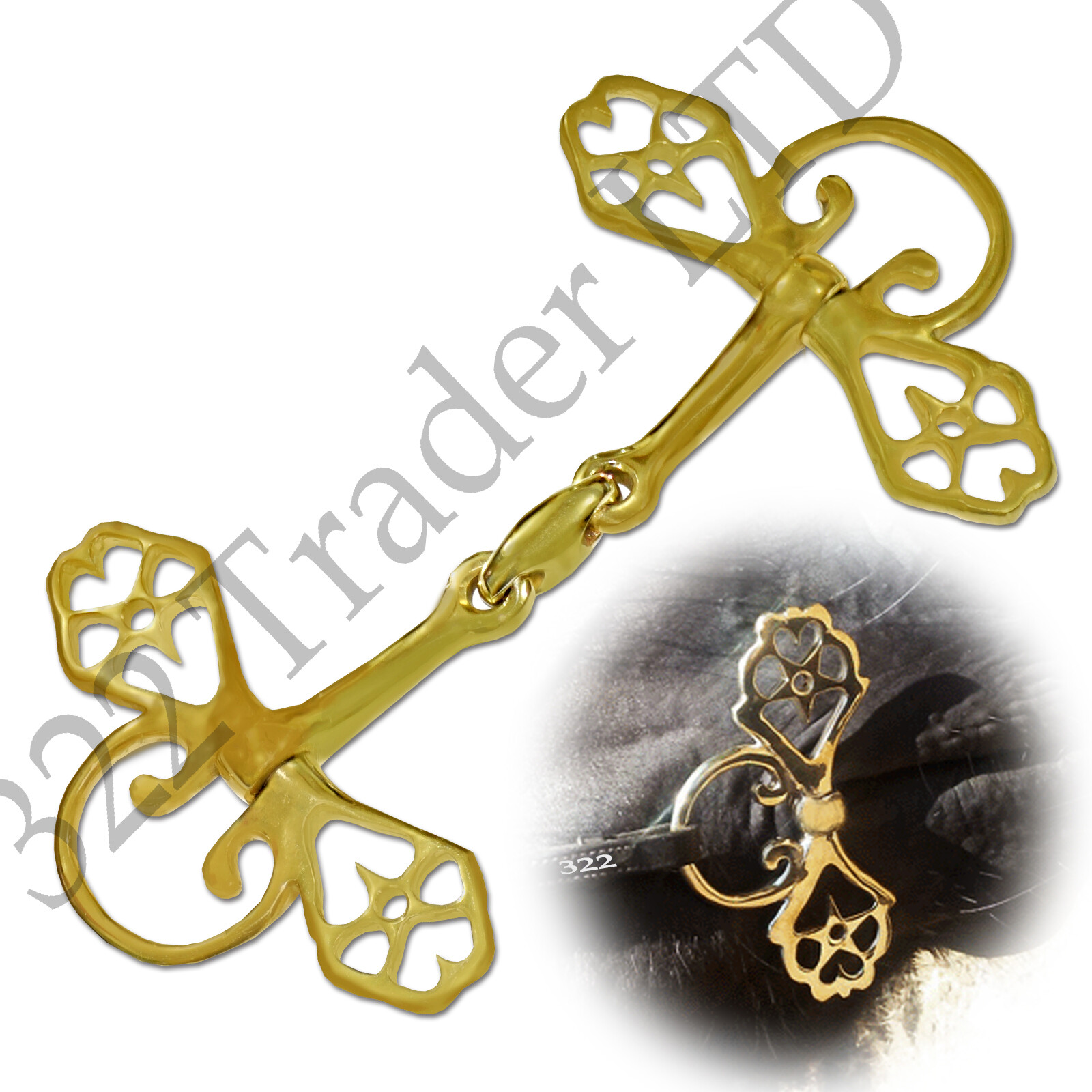 Victorian Star Full Back Snaffle - New - Size 5" - Horse Bit