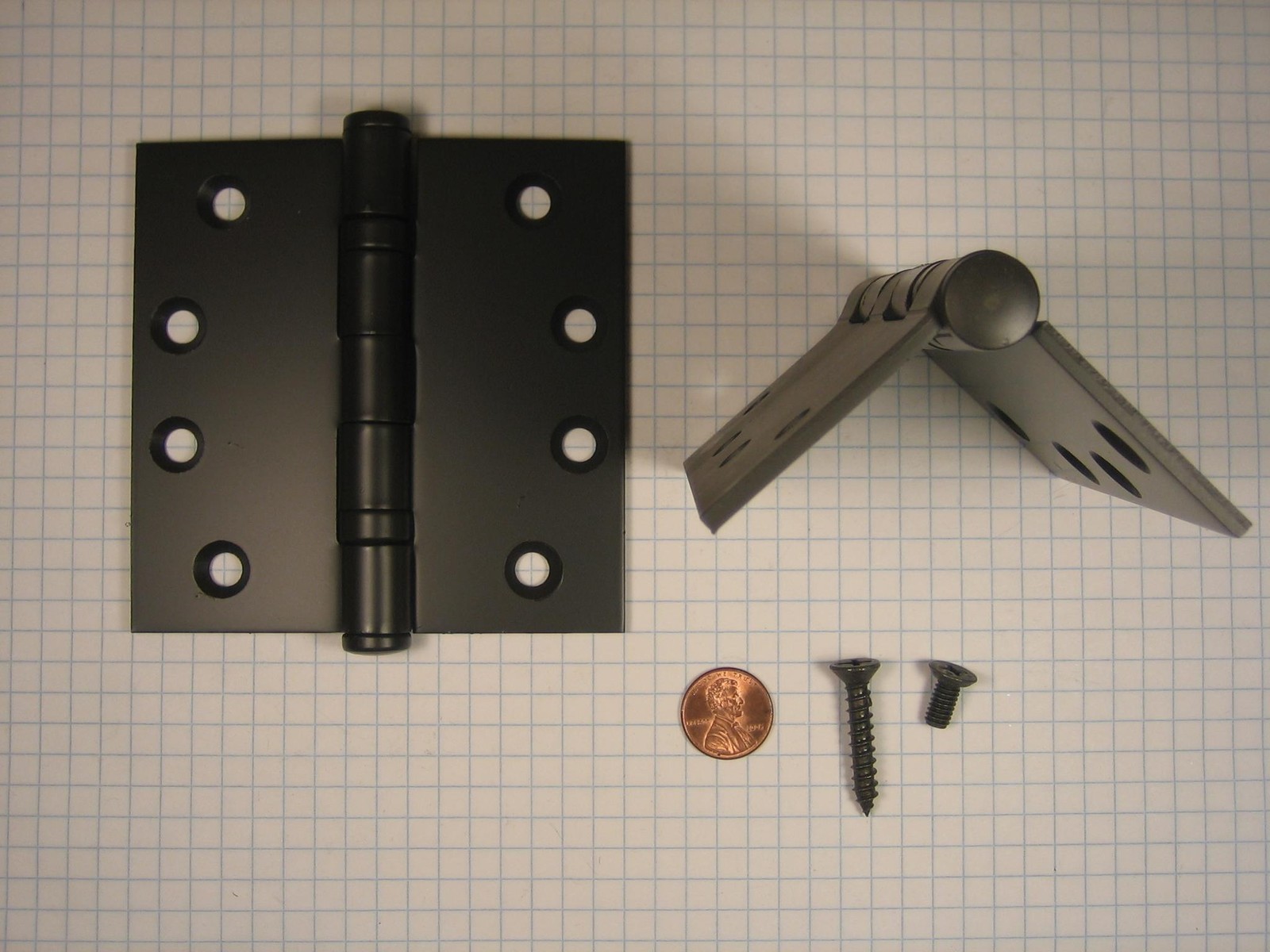 TACO #T-BB179-(4x4)" STEEL DOOR HINGE, DURANODIC, ALL MACHINE & HALF WOOD SCREWS