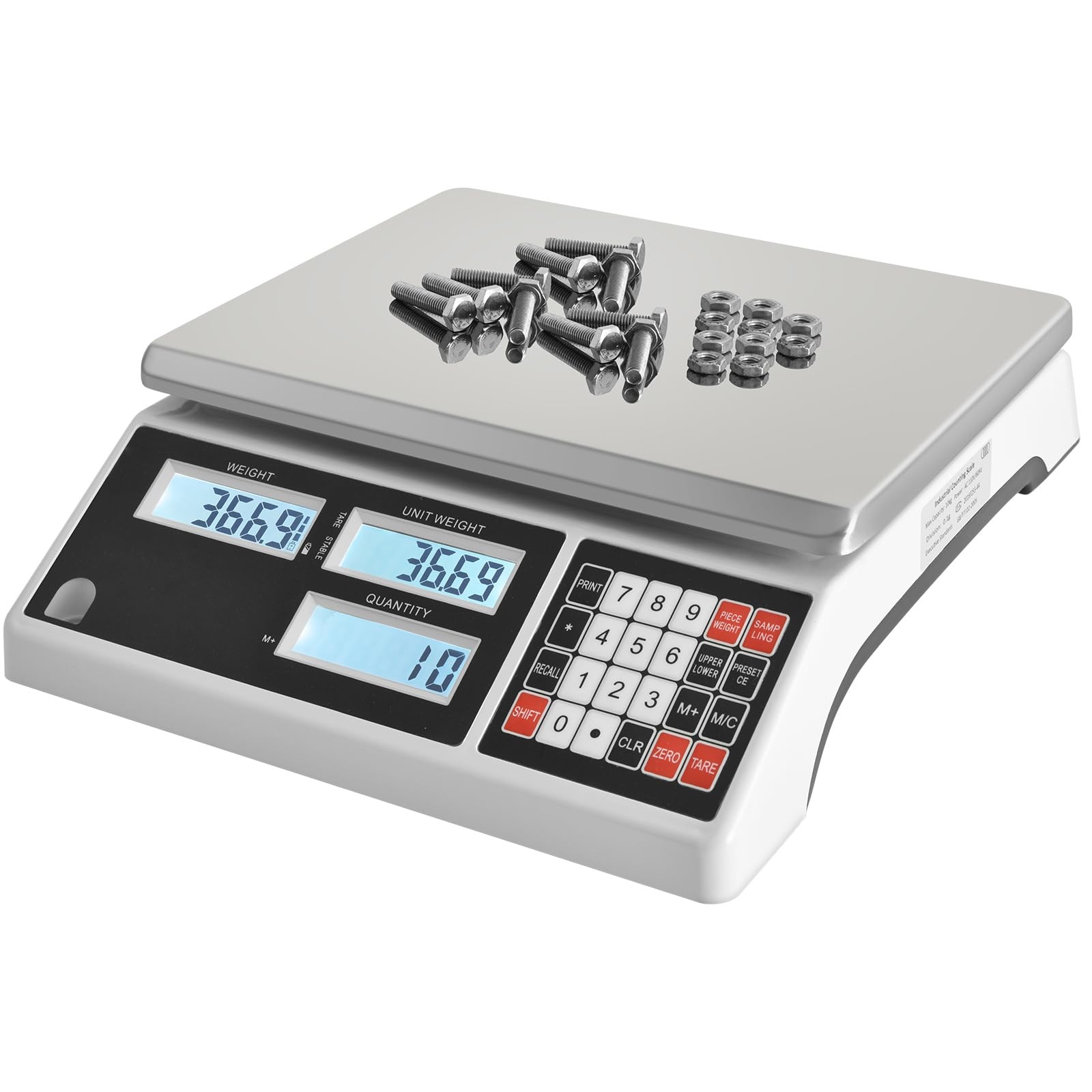 Digital Counting Scale 10kg 0.1g RS232 Inventory Computer Serial Connection