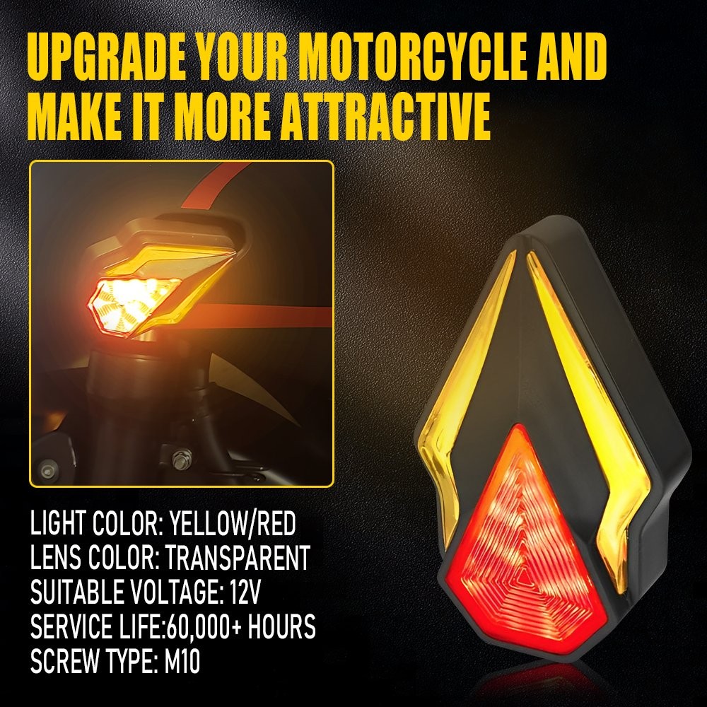 2x Motorcycle LED Flush Mount Turn Signals Indicator Blinker Light For Honda