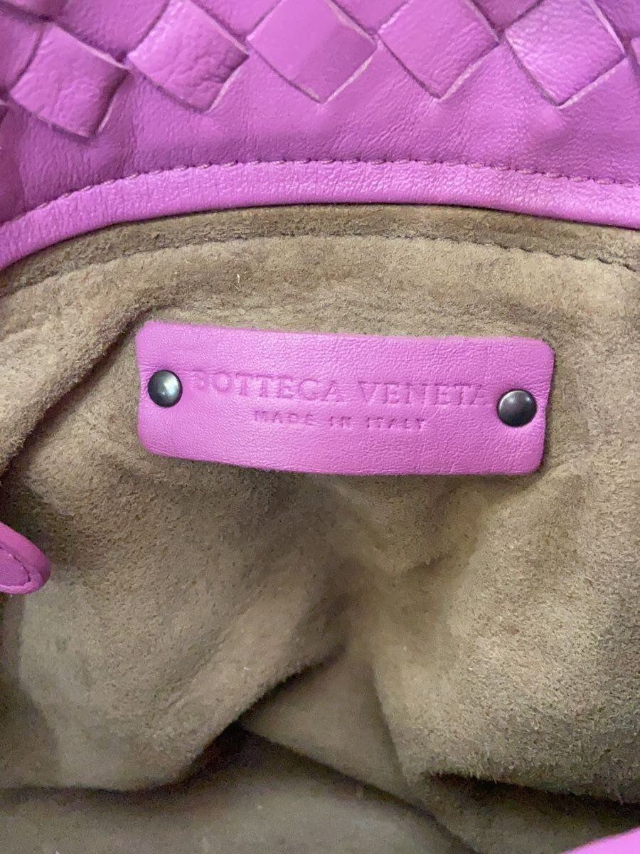 BOTTEGA VENETA Handbag leather Purple Used