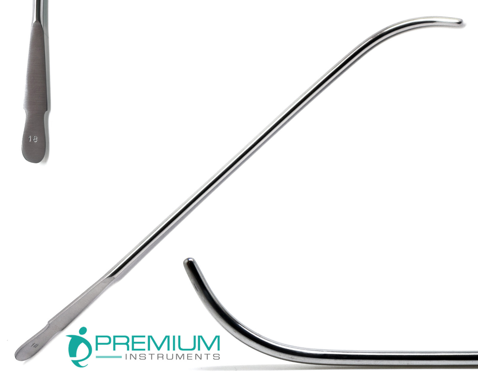 Surgical OB/GYN No. 18 FR Van Buren Sounds Urethral Curved Premium Instruments