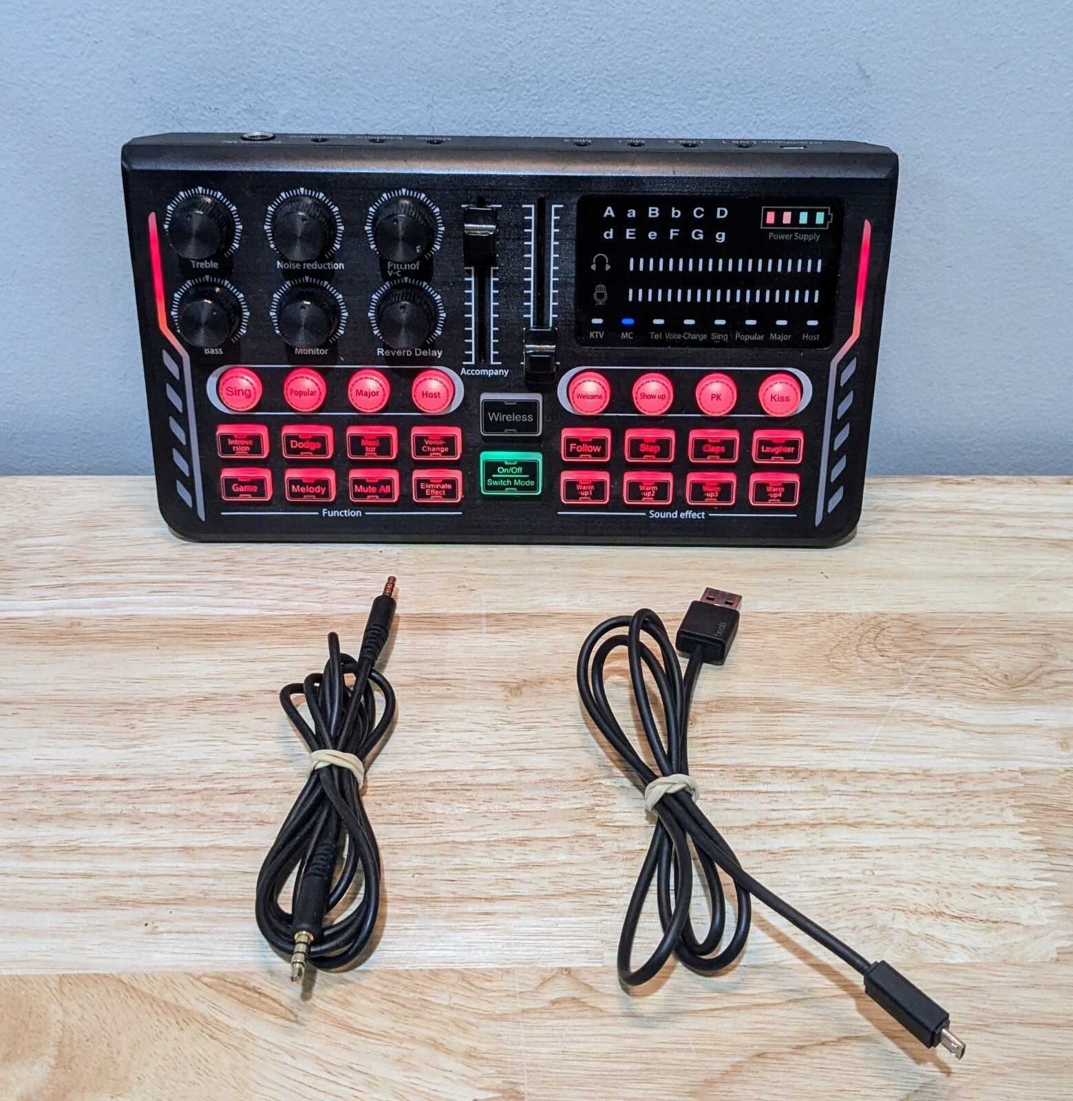 Tenlamp Audio Mixer with Audio Interface, Live Streaming Recording Kit Podcast