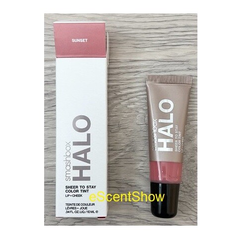 SMASHBOX HALO SHEER TO STAY CREAM CHEEK BLUSH + LIP TINT TUBE .34 OZ / 10 ML NIB
