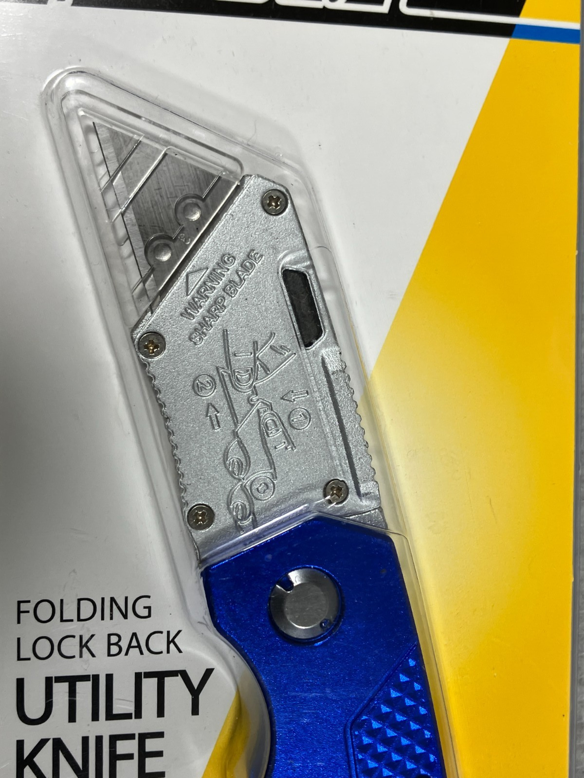 New Gordon Folding Lock Back Utility Knife Quick Easy One Hand Operation