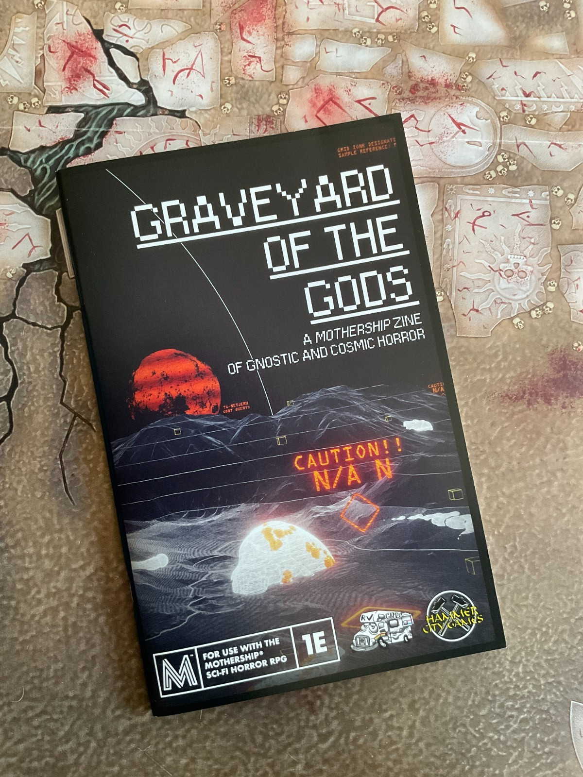 Mothership Sci-Fi Horror RPG GRAVEYARD OF THE GODS new Hammer City PB