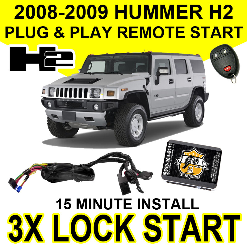2008-2009 Hummer H2 Plug & Play Remote Start System GM Sierra 3X Lock GM10