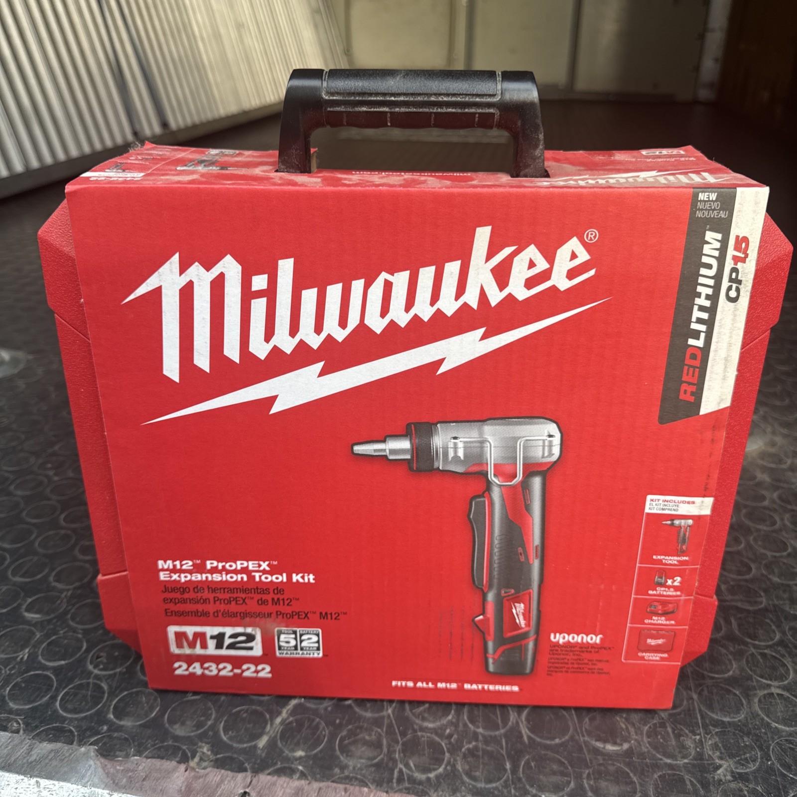 Milwaukee 2432-22 12V M12 ProPEX Cordless 1/2"-1" Head Expansion Tool Kit
