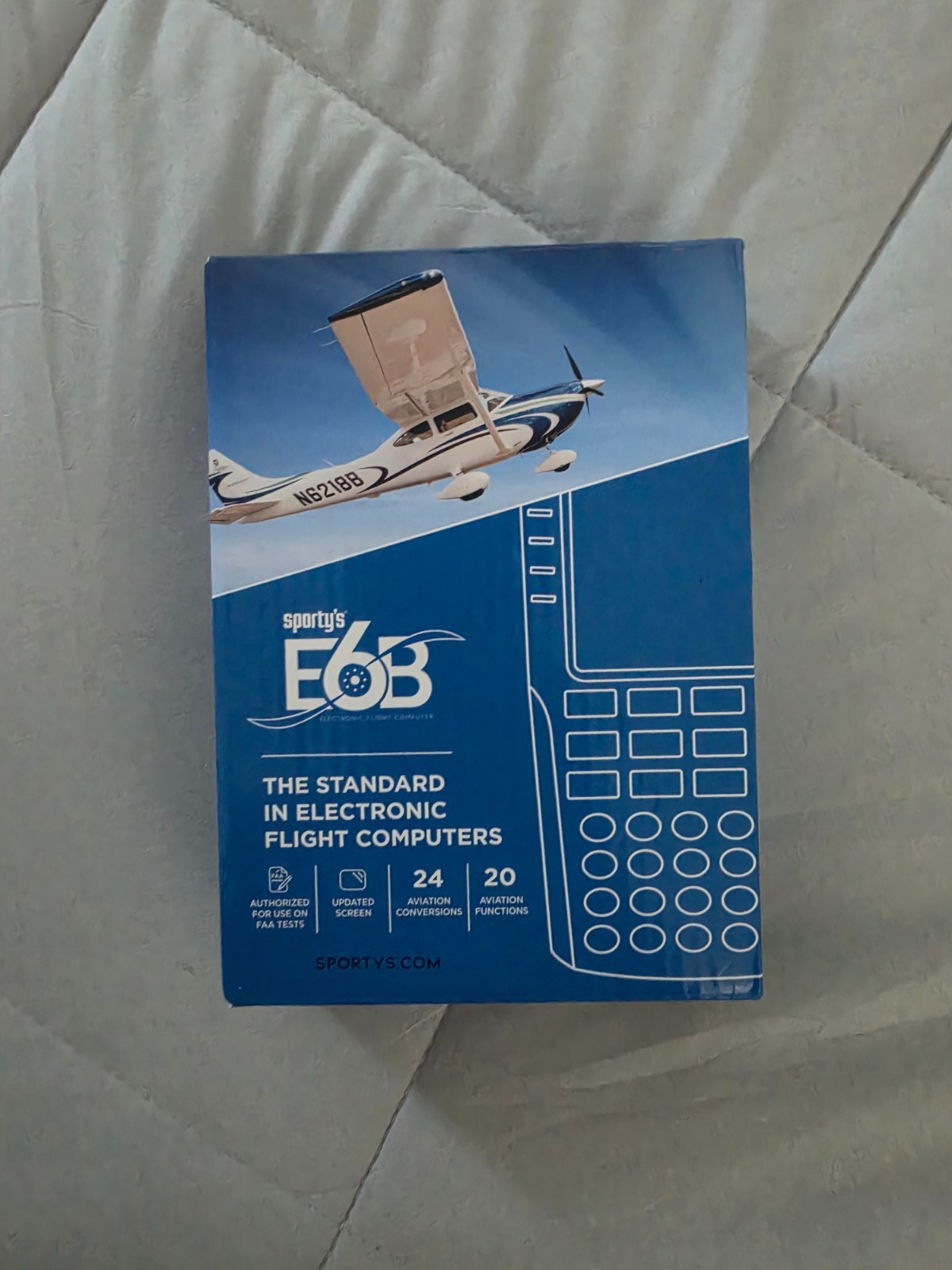 Sporty's E6B Electronic Flight Computer w/Box Manual