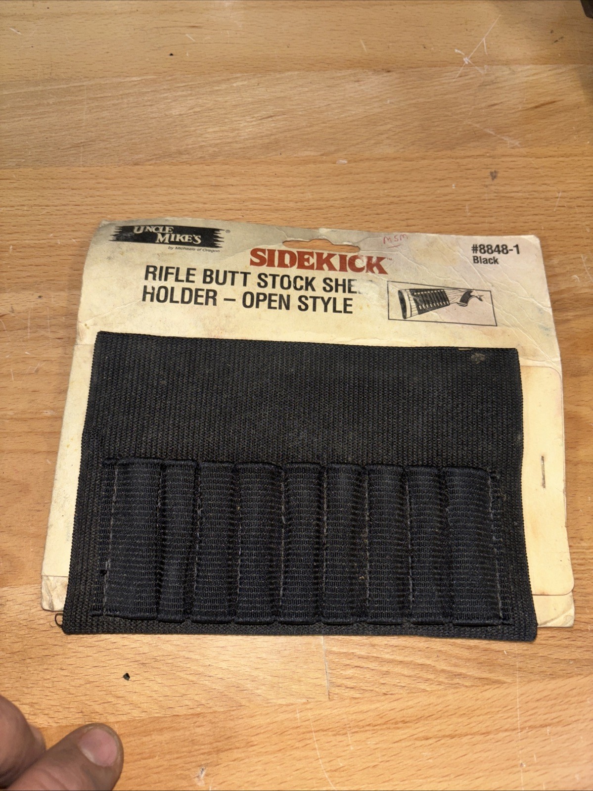 Uncle Mike's RIFLE BUTT STOCK CARTRIDGE CARRIER 9-LOOP BLACK 8848-1