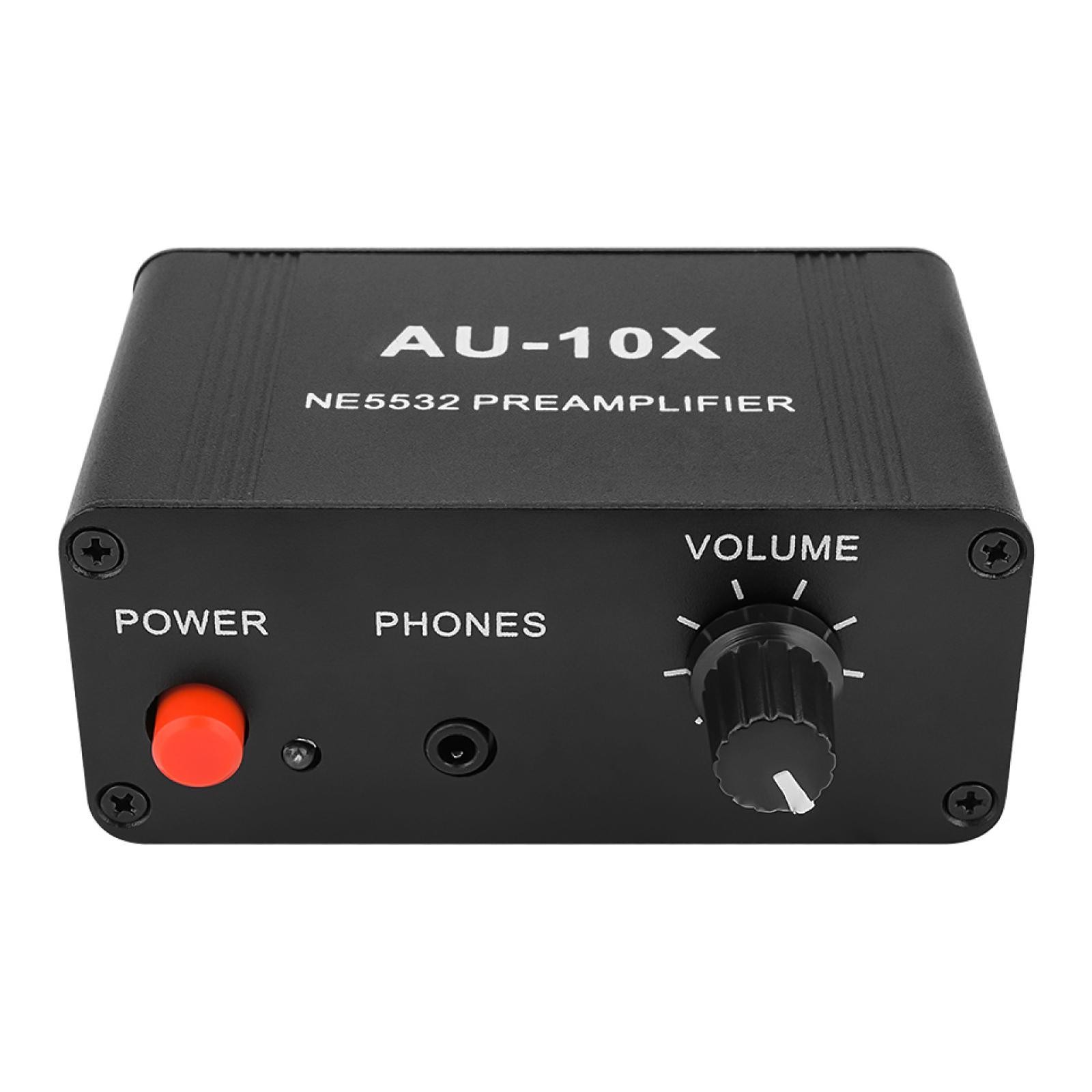DC 9-19V Stereo Preamplifier 10 Times Amplifier NE5532 With 3.5mm Input Output