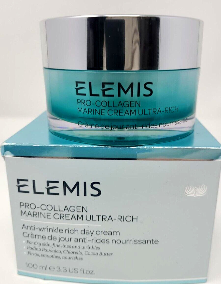 Elemis Pro-Collagen Marine Cream Ultra-Rich Anti-Wrinkle Day Cream 3.3 oz.  NIB