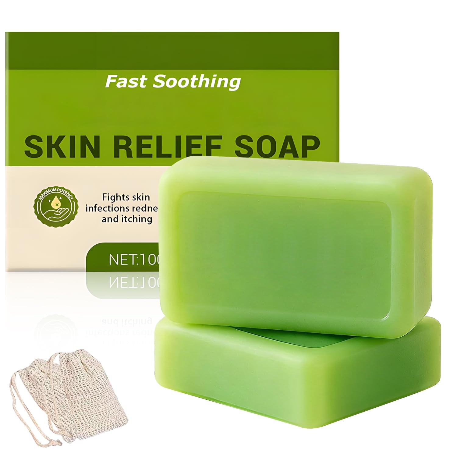 2pc Antifungal Relief Soap Bar with Oil, Anti Fungal Skin Soap for Healthy Feet