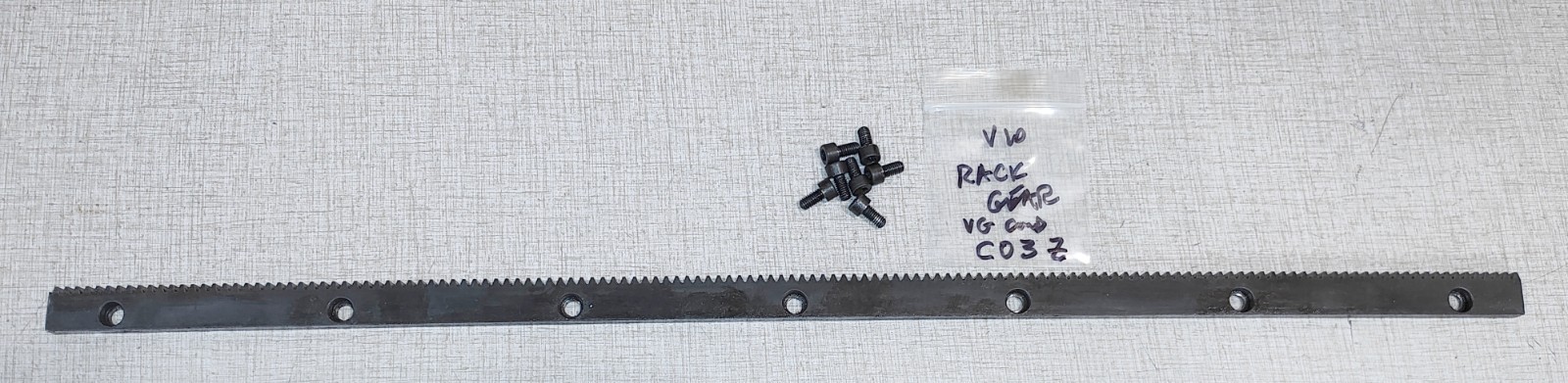Emco Maximat V10 Lathe Imperial Rack Gear & Mounting Bolts C03Z