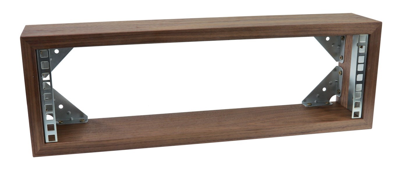CANFORD ES4141003/W AV WALL RACK 3U, 100mm deep, Walnut