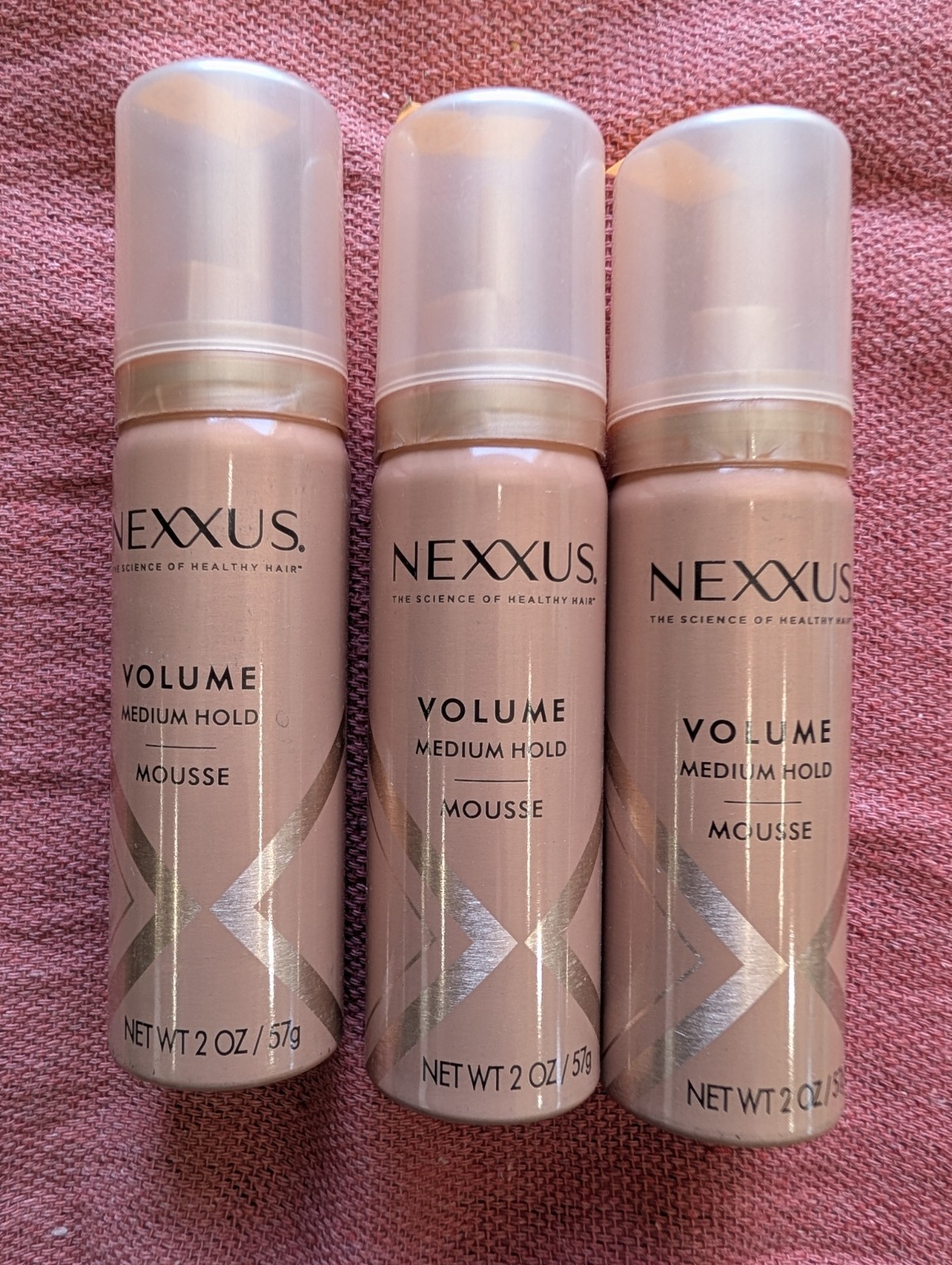 3 Nexxus Volume Medium Hold Light & Airy Mousse 2 oz Travel