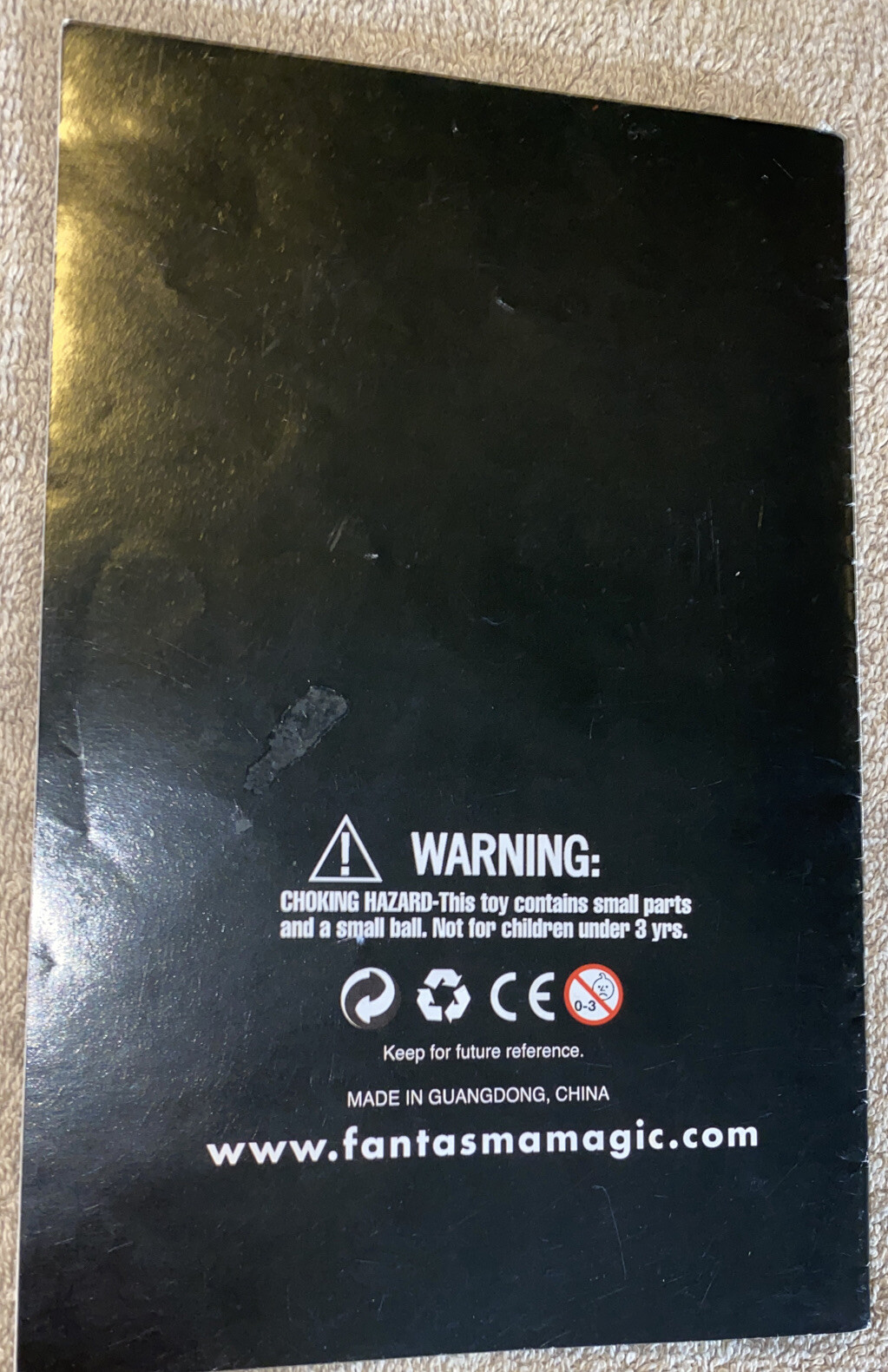 Top Hat Fantasma Magic Replacement Instructional Booklet