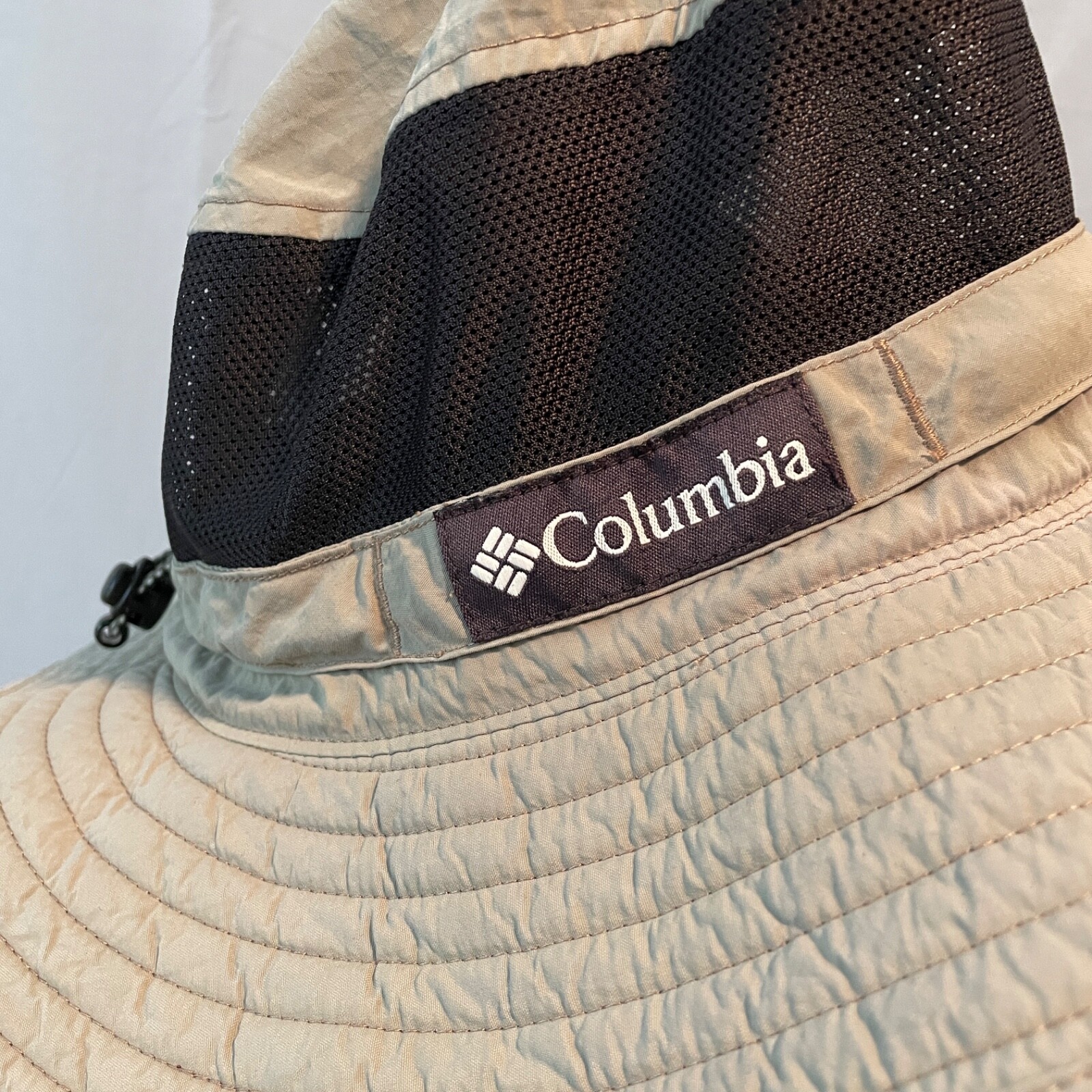 Columbia Unisex Omni-Shade Wide Brim Hat One Size Beige/Black