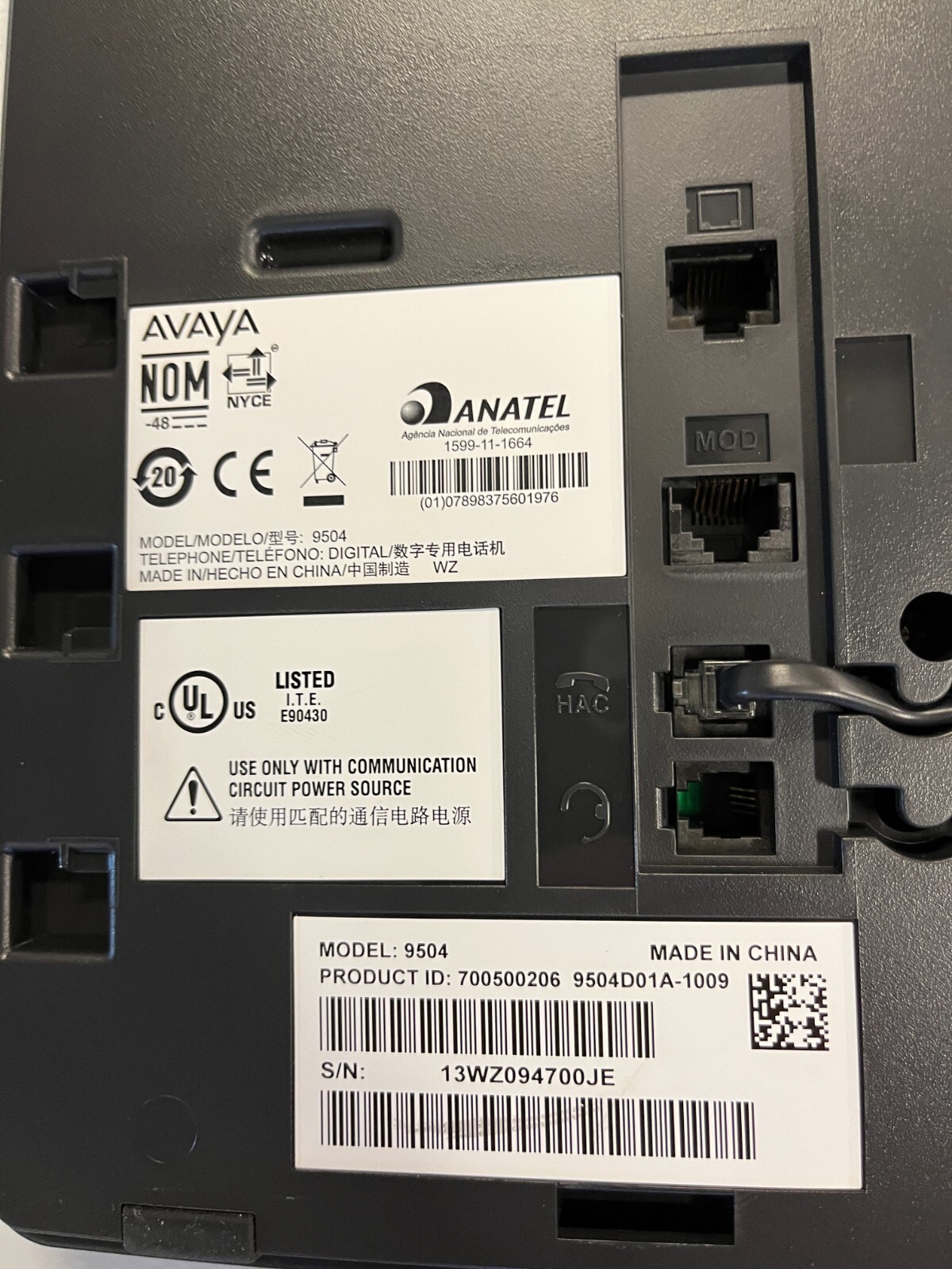 Avaya 9504
