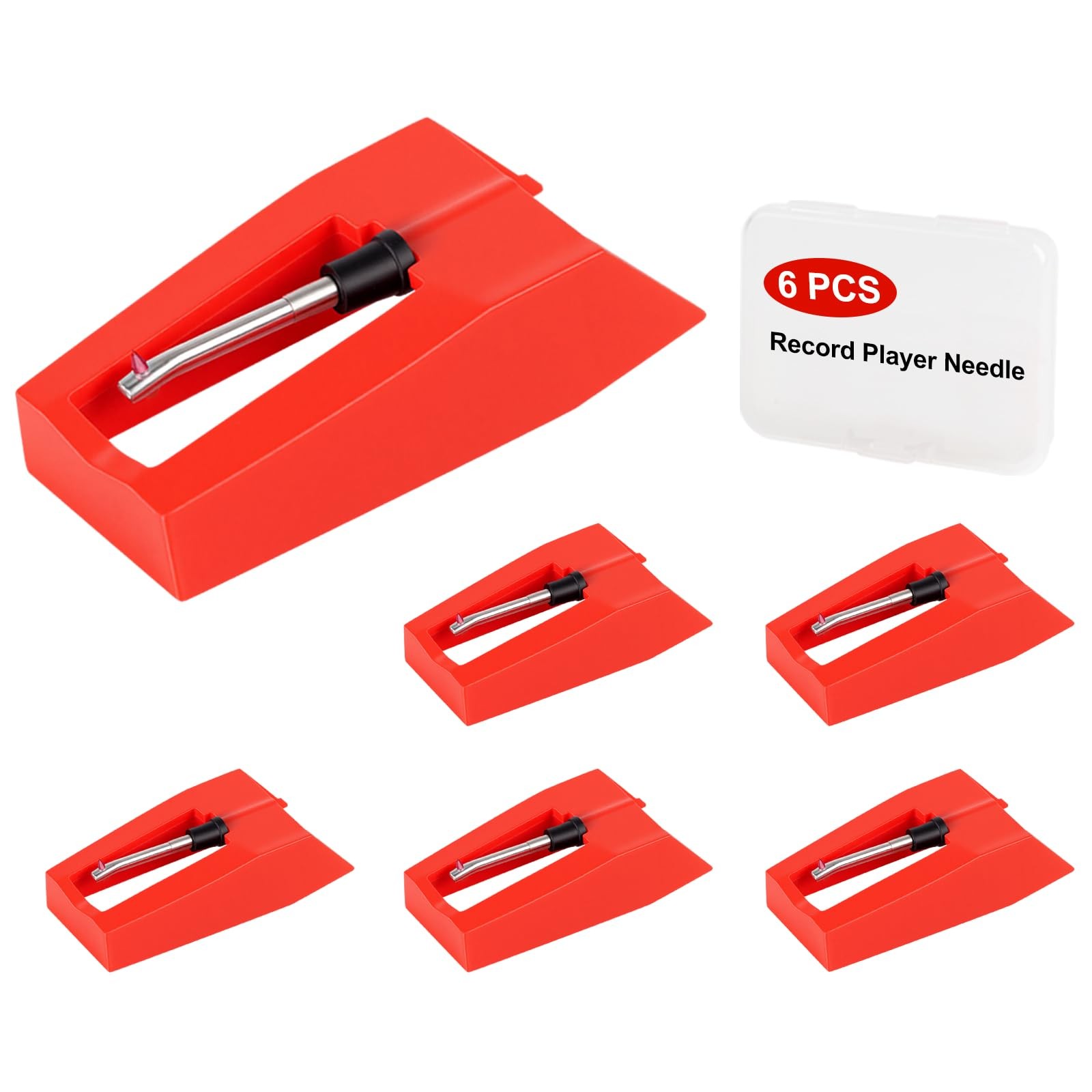 Jiomrzo 6 Pack Record Player Needle for Crosley, Victrola, ION