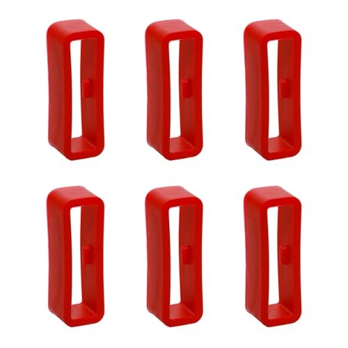 Watch Strap Holder Loop Replacement - Silicone Watch Band Loop Wine Red