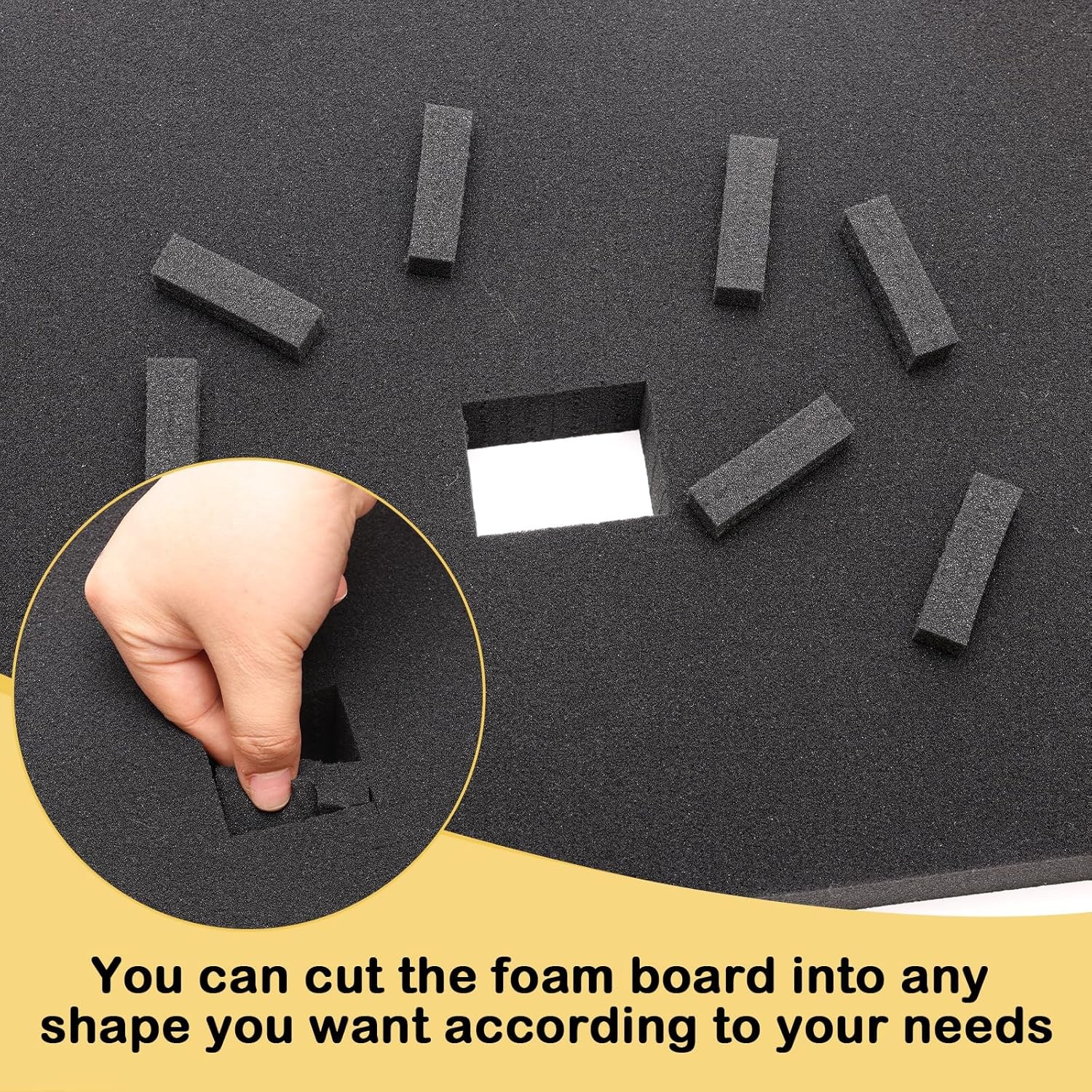 8PCS Pick & Pluck Foam Inserts for Pelican Cases, Board Games & Storage