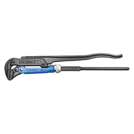 Gedore 175 2 23 In L 2 In Cap. Alloy Steel Swedish Pipe Wrench
