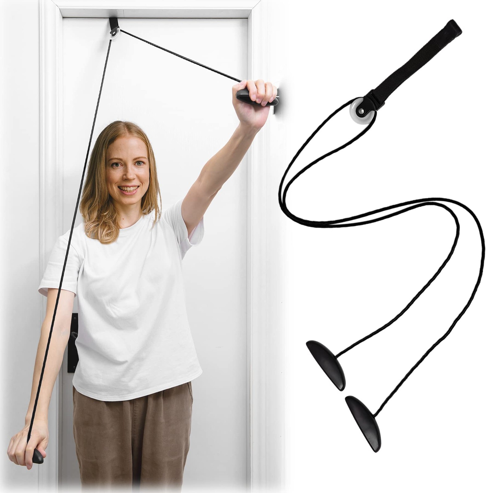 Shoulder Pulley Over The Door Physical Therapy System, Exercise Pulley for Ph...