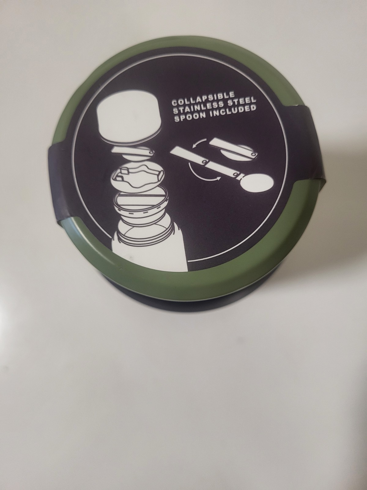 W+W Stainless Steel Double 20oz food jar and collapsible spoon 12hrs hot 24hrs C